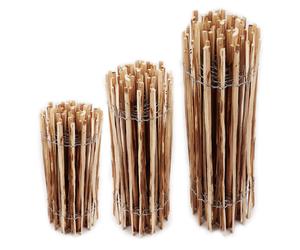 5 m Picket fence 90 cm high Slat set width 4-6 cm Garden fence Chestnut fence ma
