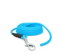 5 m Recall Lead for Dogs, Waterproof Round Lead without Loop, Safe Freewheel Training Lead Cyan Blue, up to 35 kg