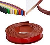 5 M Self Adhesive Furniture Edging Tape, U-Shaped Soft TPE Edge Trim Sealing Strip, Kitchen Worktop Edging Strip, Anti Collision For DIY Cabinet Wardrobe Table(Brown,20mm)