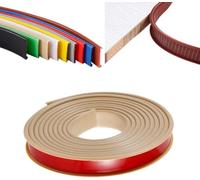5 M Self Adhesive Furniture Edging Tape, U-Shaped Soft TPE Edge Trim Sealing Strip, Kitchen Worktop Edging Strip, Anti Collision For DIY Cabinet Wardrobe Table(Khaki,32mm)