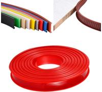 5 M Self Adhesive Furniture Edging Tape, U-Shaped Soft TPE Edge Trim Sealing Strip, Kitchen Worktop Edging Strip, Anti Collision For DIY Cabinet Wardrobe Table(Red,12mm)