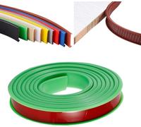 5 M Self Adhesive Furniture Edging Tape, U-Shaped Soft TPE Edge Trim Sealing Strip, Kitchen Worktop Edging Strip, Anti Collision For DIY Cabinet Wardrobe Table(Green,18mm)