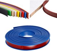 5 M Self Adhesive Furniture Edging Tape, U-Shaped Soft TPE Edge Trim Sealing Strip, Kitchen Worktop Edging Strip, Anti Collision For DIY Cabinet Wardrobe Table(Blue,22mm)