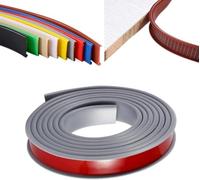 5 M Self Adhesive Furniture Edging Tape, U-Shaped Soft TPE Edge Trim Sealing Strip, Kitchen Worktop Edging Strip, Anti Collision For DIY Cabinet Wardrobe Table(Grey,25mm)