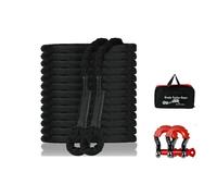 5 M Tow Rope Strap, 35 Tons Heavy Duty Towing Rope Breakdown Recovery Strap With Shackles, Reflective Tow Strap High Strength Towing Strap For Car, Truck, Off-Road(Size:5 Metres)