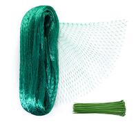 5 M x 10 M Anti Bird Netting for Garden Netting Mesh with 100pcs Nylon Cable Ties for Plant Fruit Vegetable Protection