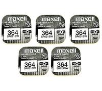 5 Maxell Watch Batteries Button cell SR621SW