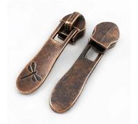 5# Metal Zipper Sliders for Nylon Zippers Tape Garment Shoes Zips Pulls Closure Bag Zip Head Repair Kit DIY Sewing(Copper,30Pcs)