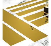 5 Meter 8K Mirror Stainless Steel Flat Decorative Line Self-Adhesive Black Titanium Gold TV Background Wall Ceiling Edging Strip-5 Meter Gold,1.5cm