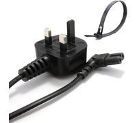 5 Meter Long AC Printer Power Cord Cable Universal Replacement 5Amp Non Polarized Compatible With Lexmark,Brother,Sony Playstation4-3-2,Led Lcd Smart 1080P TV Samsung Sharp LG Apple Vizio TCL