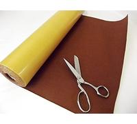 5 Meter Mini Roll Plain Self Adhesive Sticky Backed Baize Acrylic Felt Arts & Craft Fabric 500cm x 45cm (Ginger 26)