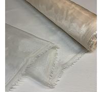 5 Meter Pack Ivory Plain Sheer Lightweight Organza Voile Drape Curtain, Wedding, Chair Sash Fabric 150cm Wide