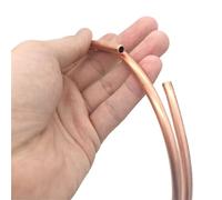5 Meter Soft Coil Copper Tube T2 Red Air Conditioning Refrigeration Capillary Wire Pipes Fitting(8 x 6.8mm)(6 x 4.8mm)