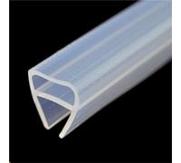 5 Meter U Shape Silicone Sealing Strip 6/8/10/12 Mm Thickness Rubber Shower Room Door Window Glass Seal Strip Weatherstrip for Glass(10mm)