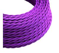 5 Meter Vintage 2 Core Twisted Electric Cable Fabric Covered Wire Italian Braided 0.75 mm Electrical Cable Flexible Wire for Lighting Other Appliances