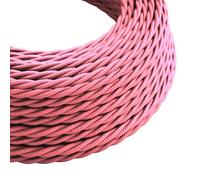 5 Meter Vintage 3 Core Twisted Electric Cable Fabric Covered Wire Italian Braided 0.75 mm Electrical Cable Flexible Wire for Lighting Other Appliances