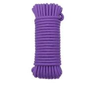 5 Meters 10 Colors 2mm 4mm 6mm 8mm 10mm Colorful Braided Rope Tent Tie Rope Drawstring Outdoor Clothesline Core Nylon Rope(Purple,4mmx5meter)