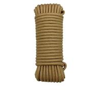 5 Meters 10 Colors 2mm 4mm 6mm 8mm 10mm Colorful Braided Rope Tent Tie Rope Drawstring Outdoor Clothesline Core Nylon Rope(Khaki,4mmx5meter)