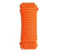 5 Meters 10 Colors 2mm 4mm 6mm 8mm 10mm Colorful Braided Rope Tent Tie Rope Drawstring Outdoor Clothesline Core Nylon Rope(Orange,10mmx5meter)