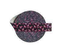 5 Meters 15mm Lace Leopard Animal Print Folded Elastic Band, Spandex Headband Sewing Trim,C-09,15mm