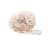 5 Meters 15mm Shiny Striped Ruffles, Lace Trim Elastic Band, Spandex Hair Band, Dress Sewing Accessories,Nude,15mm