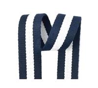 5 Meters 38mm 2.5mm Thick Polyester Cotton Webbing, Sewing Jacquard Bag Strap, Clothing Sewing Accessories,Navy Blue,38mm