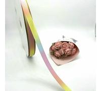 5 Meters Grosgrain Ribbon Rainbow Multicolor Ribbons for Hair Bows Wrapping Wedding Decoration Sewing Fabric DIY Crafts-Yellow-10mm-5 Meters