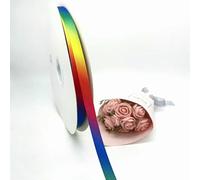 5 Meters Grosgrain Ribbon Rainbow Multicolor Ribbons for Hair Bows Wrapping Wedding Decoration Sewing Fabric DIY Crafts-Blue-10mm-5 Meters