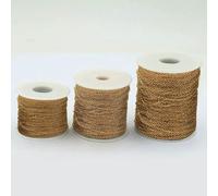 5 Meters/Lot 3 Size 2Color Stainless Steel Round Squash Chain Necklace DIY Jewelry Making Materials Charm Classic Handmade-Gold color-2x2.5