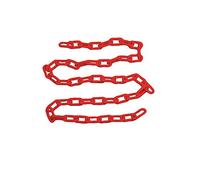 5 Meters Plastic Barrier Chain Link Safety Decorative Garden Fence Plastic Safety Chain Red