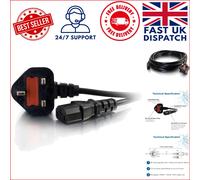 C2G 5m Power Cable Black BS 1363 C13 coupler