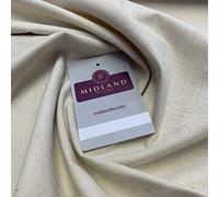 5 Metre Pack 100% Cotton Natural Unbleached Calico Craft Medium Weight Fabric Suitable for Arts & Craft Curtain Lining 150cm Wide (5 Metre)