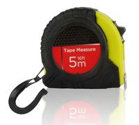 5 Metre Retractable Tape Measure with Dual Break Button Design, Rubberised Grip and Protective Shell, Inches & Centimetres, Ideal for DIY Projects (5M Tape Measure)