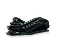 5 Metres Black Spiral Cable Wrap - TV, Consoles, Pc, Office Wire Tidy Banding [7mm]