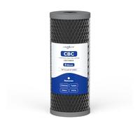 5 Micron 10" x 4.5" Whole House Carbon Block Water Filter Cartridge, 1 Pack