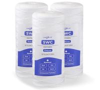 5 Micron 10" x 4.5" Whole House String Wound Water Filter Cartridge, 3 Pack