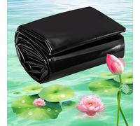5 Mil Pond Liner - Flexible Rubber Pond Lining for Gardens Pools Fountains & Waterfalls - 13x13 ft Heavy-Duty Tarpaulin for Stream & Landscape Protection
