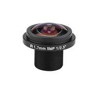5 Million Pixels Pinhole Lens - HD 5MP Resolution, 185° Wide Angle View, 1.7mm Focal Length for Detailed Monitoring, Realistic Color Reproduction, Compatible with 1/3 inch & 1