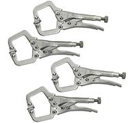 5” Mini Locking C Clamps Adjustable Fastener Welding Clamp Mole Grips 4 Pack