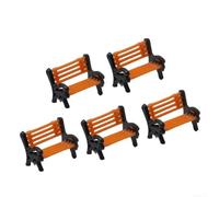 5 Miniature Benches for Model Railways Platform Stations Sand Table Displays Architectural Dioramas Ecological Bottle Landscaping
