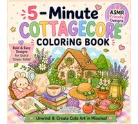 5-Minute Cottagecore Coloring Book: Cute Cottagecore Designs with Cozy Everyday Objects and Nature-Inspired Scenes - Bold and Easy Coloring Pages for Adults and Teens (5-Minute Coloring Book)