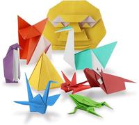 5 Minute Origami Kit, 60 Sheets, Introduction to Paper Folding, Colourful Origami Paper, for All Skill Levels, Ages 5+