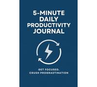 5-Minute Productivity Planner - 60-Day Guided Journal for Daily Focus, Habit Tracking & Goal Setting