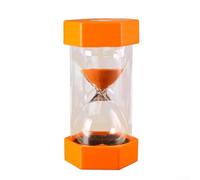 5 Minute Sand Timer Kids Hourglass for Time Management Classroom Desk Decor Unbreakable Plastic Cover Orange Blue Green Red Purple(Orange 5 Minute)