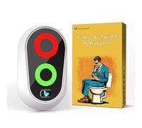 5 Minute Timer for Toilet, Funny Gift for Dad Mum, Festival Novelty Gift for Father's Day, Birthday, Christmas, Stocking Stuffer, Thanksgiving, White Elephant, Waterproof Timer with Lights (White)