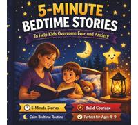 5 - Minutes Bedtime Stories: Build Confidence, Calm Big Feelings, and Feel Safe at Bedtime. Age 4-9