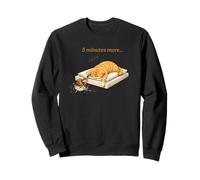 5 Minutes More Sleep Pajama Sleeping Cat Pjs Women Pajamas Sweatshirt