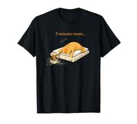 5 Minutes More Sleep Pajama Sleeping Cat Pjs Women Pajamas T-Shirt