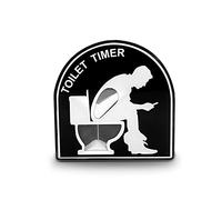 5 Minutes Toilet Hourglass Sand Timer Funny Atmosphere Tool Decompression Decoration Fashion Ornament Creative Timer for Toilet Training, Bathroom time for Dad (Style-1)