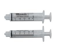 - 5 ml Luer Lock Syringe- Package Contains 8 Individually Wrapped Sterile Oring Syringes for Handfeeding Animals Administering Supplements Measuring Liquids and More